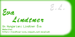 eva lindtner business card