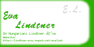eva lindtner business card